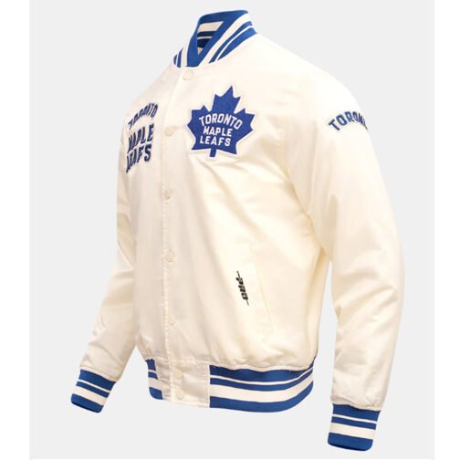 Toronto Maple Leafs Retro Classic Rib Jacket - Image 5