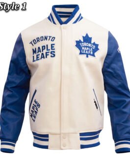 Toronto Maple Leafs Retro Classic Rib Varsity Jacket