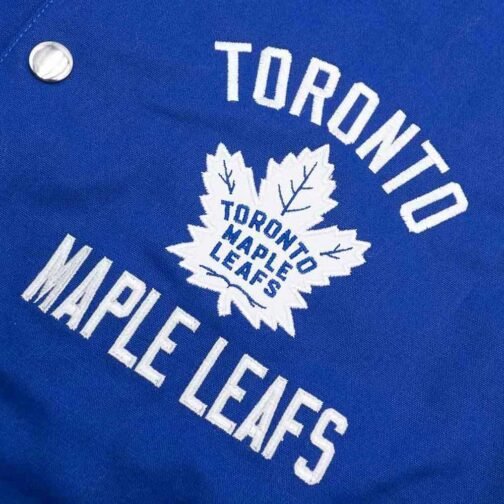 Toronto Maple Leafs Tailback Blue Varsity Jacket - Image 3