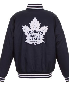 Toronto Maple Leafs Two Hit Poly-Twill Navy Jacket