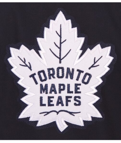 Toronto Maple Leafs Workwear Navy Cotton Jacket - Image 3