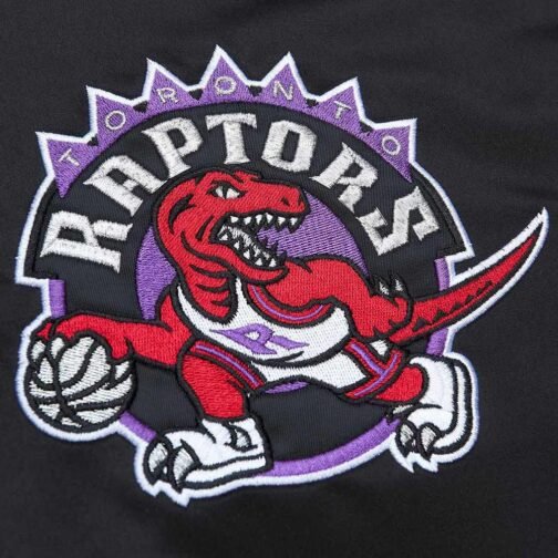 Toronto Raptors Eastern Heavyweight Black Satin Jacket - Image 3