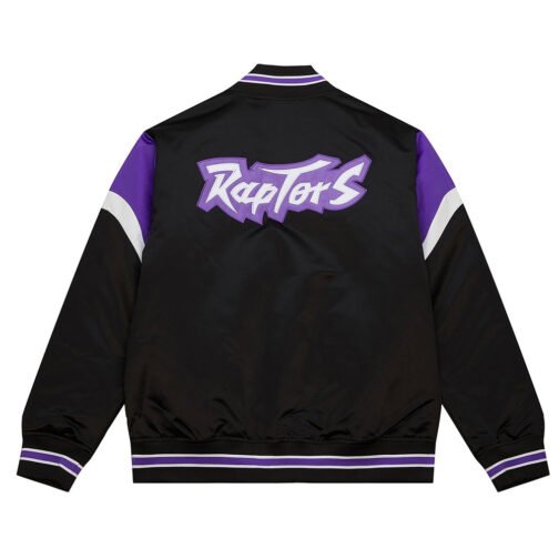 Toronto Raptors Eastern Heavyweight Black Satin Jacket - Image 2