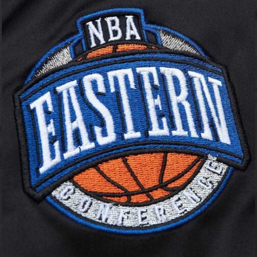 Toronto Raptors Eastern Heavyweight Black Satin Jacket - Image 4