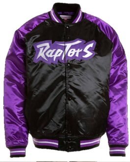 Hardwood Classics Reload 3.0 Toronto Raptors Black and Red Jacket