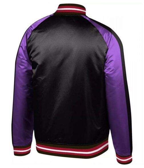 Toronto Raptors Hardwood Purple and Black Full-Snap Jacket - Image 2