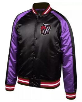 Toronto Raptors Hardwood Purple and Black Full-Snap Jacket