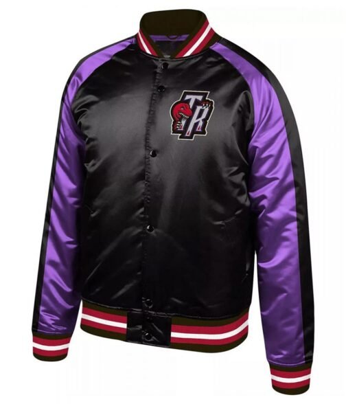 Toronto Raptors Hardwood Purple and Black Full-Snap Jacket