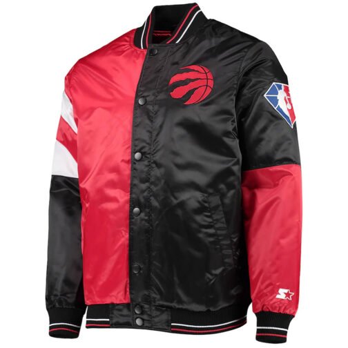 Black/Red Toronto Raptors NBA 75th Anniversary Jacket