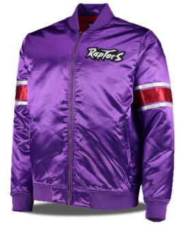 NBA Purple Toronto Raptors Satin Jacket