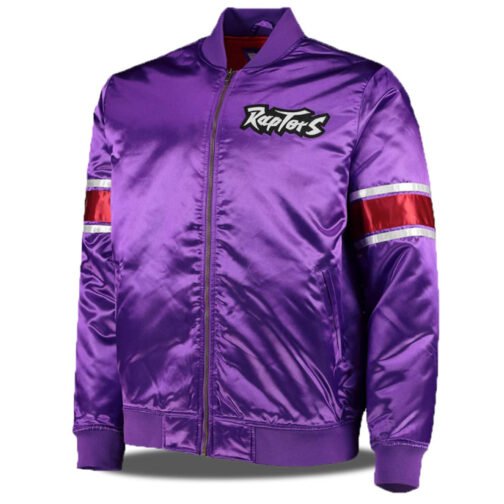 NBA Purple Toronto Raptors Satin Jacket