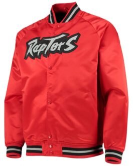 Toronto Raptors Hardwood Classics Red Full-Snap Jacket
