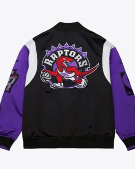 Toronto Raptors Team Origins Black Satin Jacket