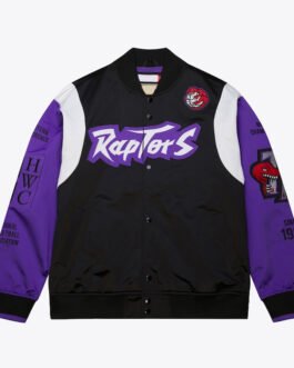 Toronto Raptors Team Origins Black Satin Jacket