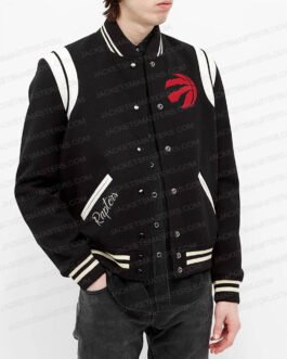 Toronto Raptors Black Teddy Wool Jacket