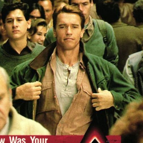 Total Recall Arnold Schwarzenegger Green Jacket - Image 6