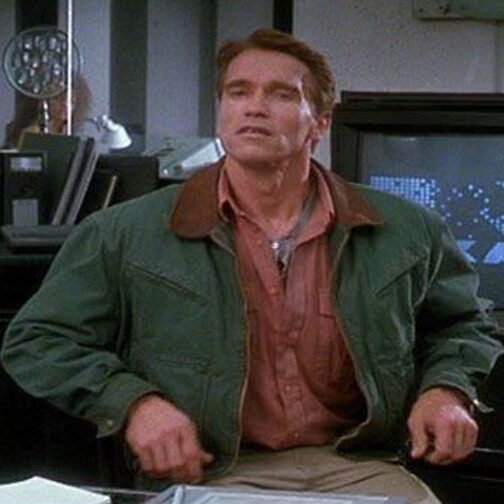 Total Recall Arnold Schwarzenegger Green Jacket - Image 2