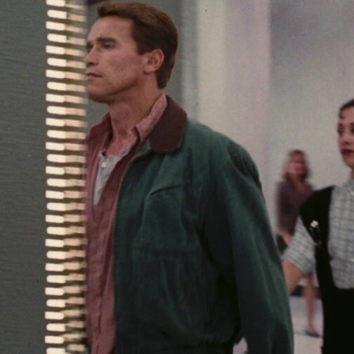 Total Recall Arnold Schwarzenegger Green Jacket - Image 8