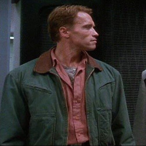 Total Recall Arnold Schwarzenegger Green Jacket - Image 9