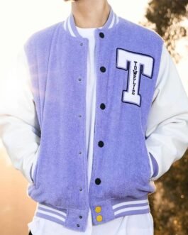 Towelie Purple and White Varsity Jacket
