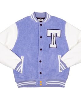 Towelie Purple and White Varsity Jacket