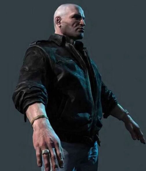 Trader STALKER 2 Black Leather Jacket - Image 3