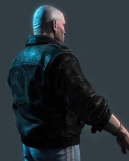 Trader STALKER 2 Black Leather Jacket