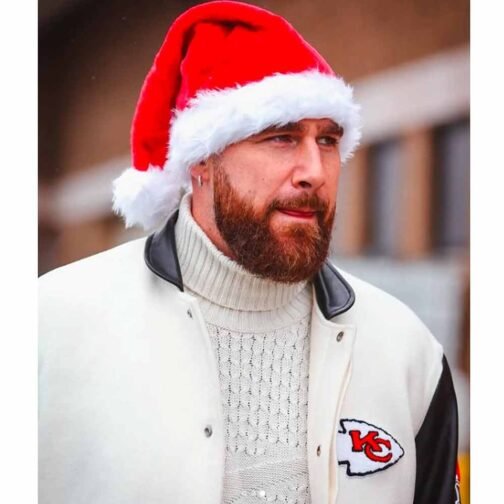 Kansas City Chiefs Travis Kelce Varsity Jacket - Image 5