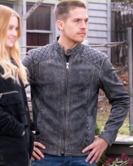 Dylan Sprouse Beautiful Disaster Black Quilted Leather Jacket