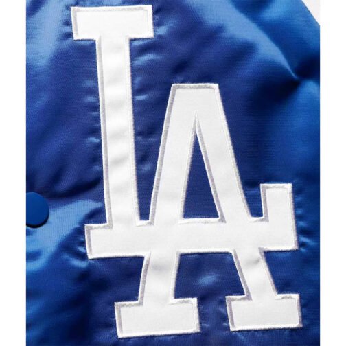 Royal/Gray Tri-LA Dodgers Color Satin Jacket - Image 5