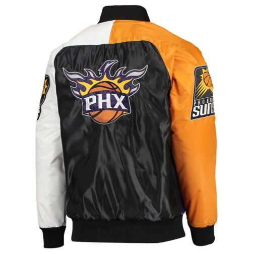 Tricolor Remix Phoenix Suns Purple/Orange/White Jacket - Image 2