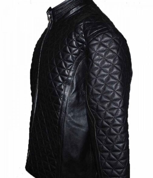 Alexander Skarsgard True Blood Quilted Leather Jacket - Image 4