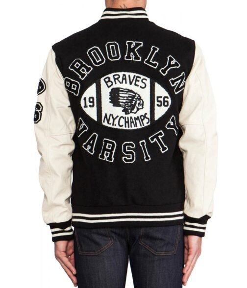 Braves NY Champs 1956 Brooklyn Letterman Jacket - Image 10