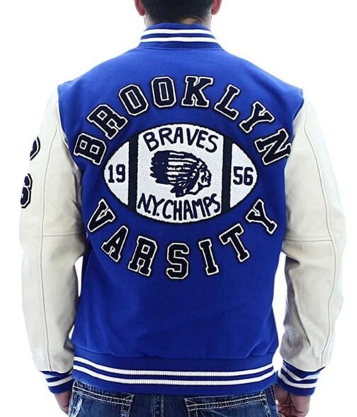 Braves NY Champs 1956 Brooklyn Letterman Jacket - Image 7