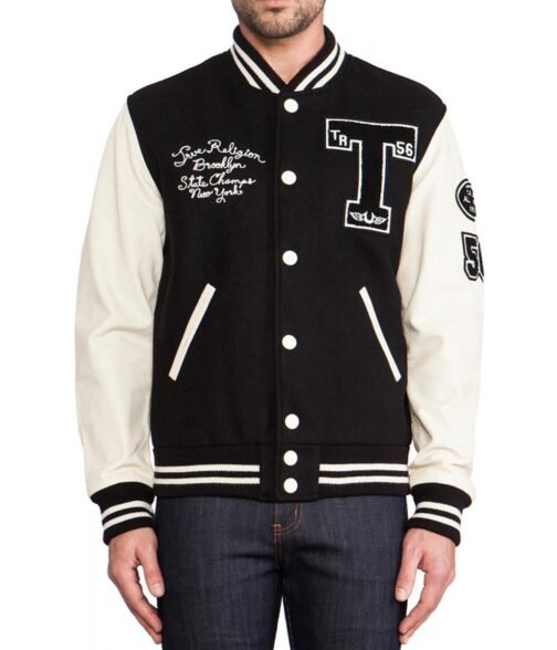 Braves NY Champs 1956 Brooklyn Letterman Jacket - Image 3