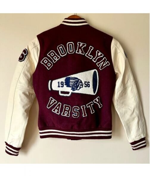 Braves NY Champs 1956 Brooklyn Letterman Jacket - Image 8