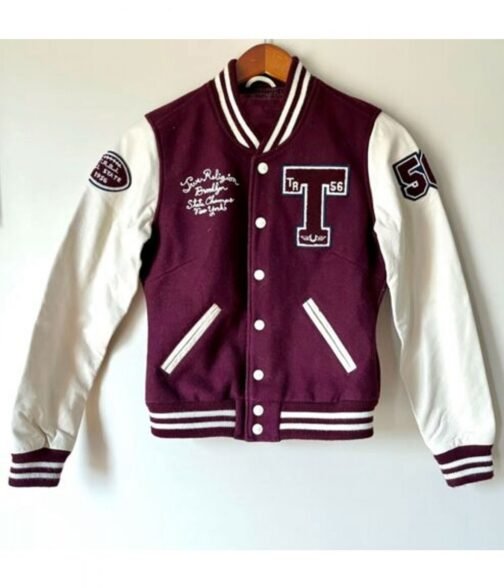 Braves NY Champs 1956 Brooklyn Letterman Jacket - Image 4