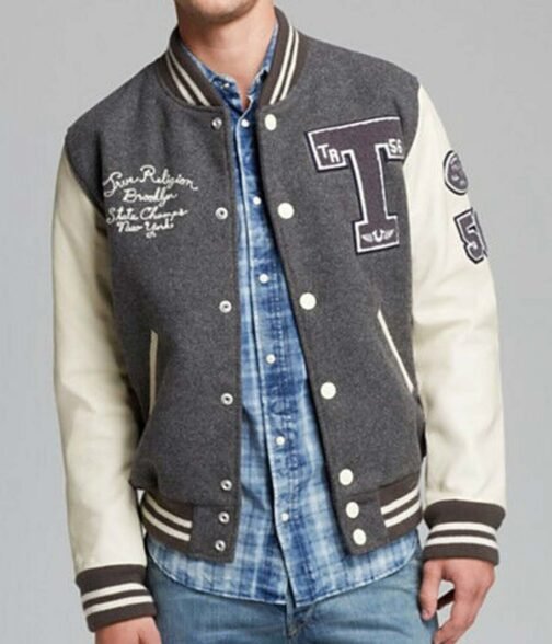 Braves NY Champs 1956 Brooklyn Letterman Jacket - Image 2