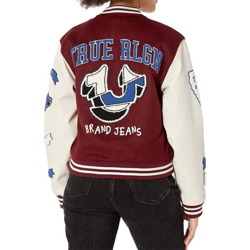 True Religion Spliced Varsity Jacket - Image 6