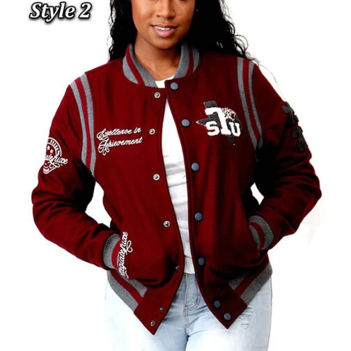 TSU Varsity Maroon Jacket - Image 3