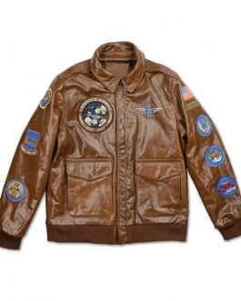 Tuskegee Airmen Fighter A2 Brown Leather Jacket