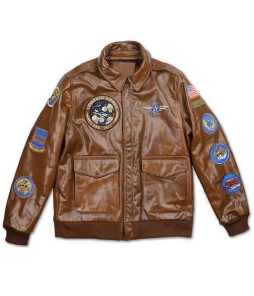Tuskegee Airmen Fighter A2 Brown Leather Jacket