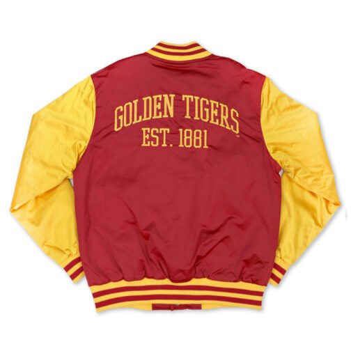 Tuskegee University Crimson and Gold Baseball Jacket - Image 2