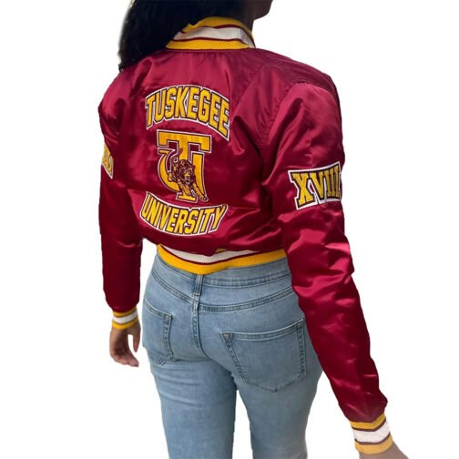 Women’s Tuskegee University Satin Jacket - Image 2