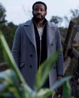 Chike Okonkwo La Brea Wool Grey Peacoat