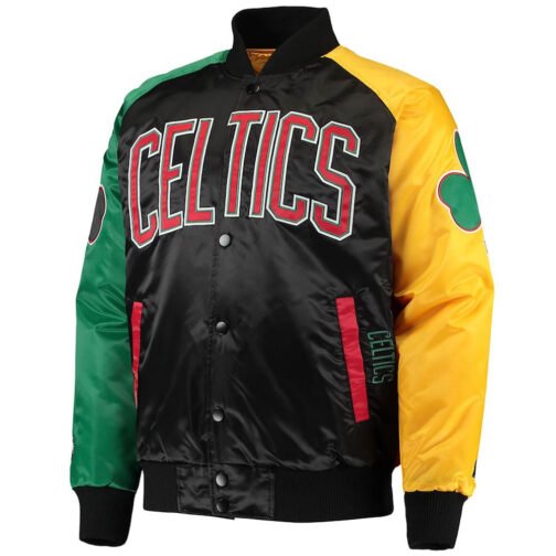 Ty Mopkins Boston Celtics Satin Jacket - Image 3