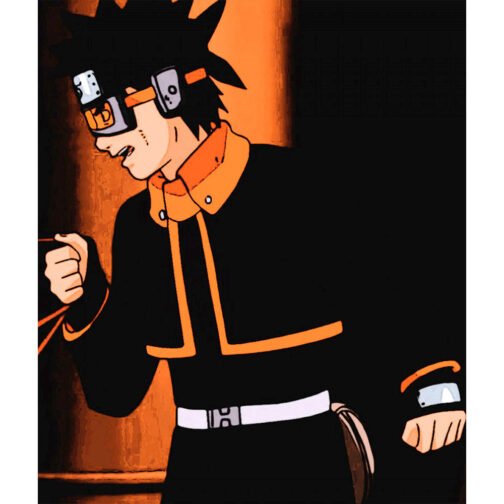 Uchiha Obito Naruto Cropped Black Jacket - Image 7