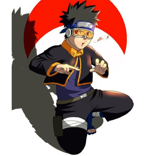 Uchiha Obito Naruto Cropped Black Jacket - Image 8