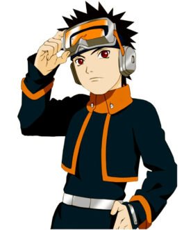 Uchiha Obito Naruto Cropped Black Jacket