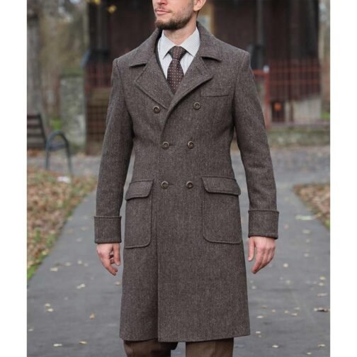 Ulster Brown Wool Coat
